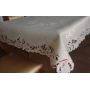 Obrus haftowany 80x140 cm prostokąt ecru DA-16223
