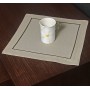 Serwetka len z lamówką 40x40 cm cappuccino lamówką. STP-002  Cena jest za całą paczkę 2szt.