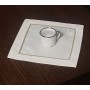 Serwetka len z lamówką 20x20 cm śmietankowy lamówką. STP-002  Cena jest za całą paczkę 2szt.