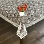 Obrus z gipiury 150x260 cm prostokąt beżowy DA-818