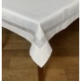 Obrus lurex z cyrkonią 110x160 cm biały STP-18527
