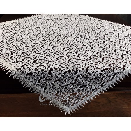 Obrus Gipiurowy 85x85 cm Kwadrat Biały DA-827