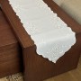 Bieżnik len haftowany Decor Rose 40x140 cm biały STP-5829