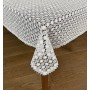 Obrus z gipiurą 80x140 cm prostokąt biały DA-118