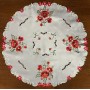 Obrus haftowany 85x85 cm Koło Szar DA-S13005N