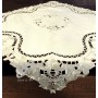 Obrus haftowany 85x85 cm ekry DA-148504