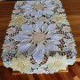 Bieżnik haftowany 60x120 cm owal złoty DA-S10080