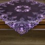 Obrus haftowany 85x85 cm kwadrat Fioletowy DA-128092