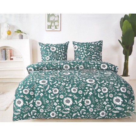 Komplet Pościeli Collection World 100% Bawełna 3 Częściowy 200x220 cm Kod: M1800