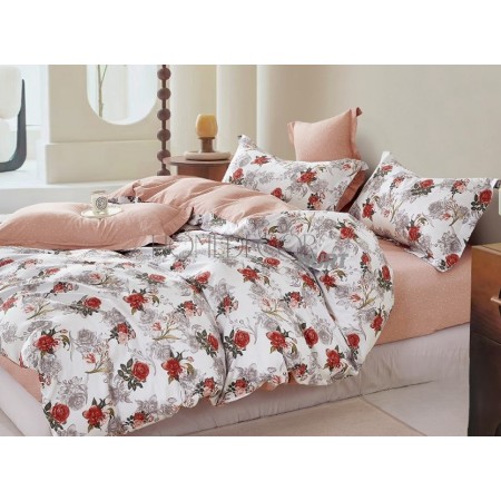 Komplet Pościeli Collection World 100% Bawełna 3 Częściowy 200x220 cm Kod: M1854