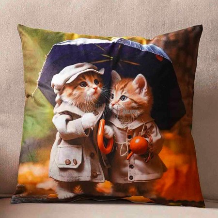 Poszewka drukowana welurowa 40x40 cm PA-285 Cena jest za całą  paczkę 2szt.